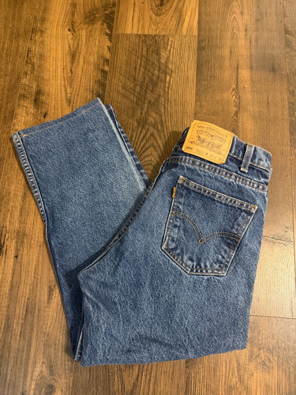 Vintage Levi's 505 Jeans mens 33x30 Orange Tab Denim Blue Regular *Read*